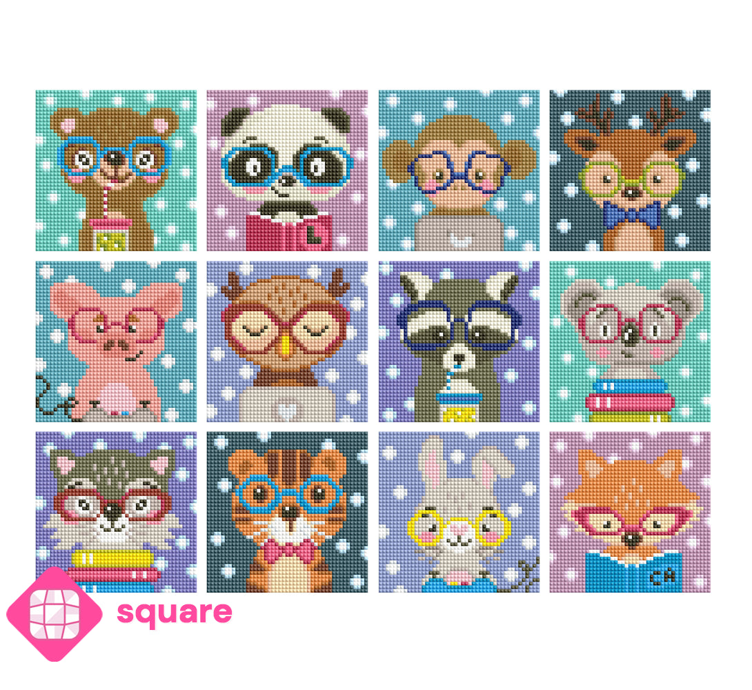 Diamond Painting - cearat.com Design - Mini Set Nerdy but Cute