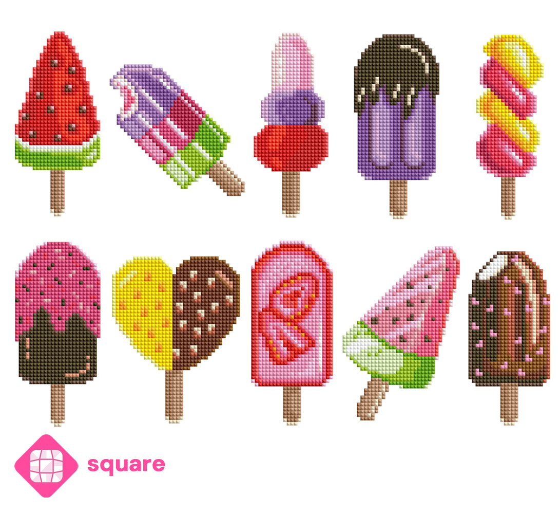 Diamond Painting - cearat.com Design - Sticker Set Happy Pops