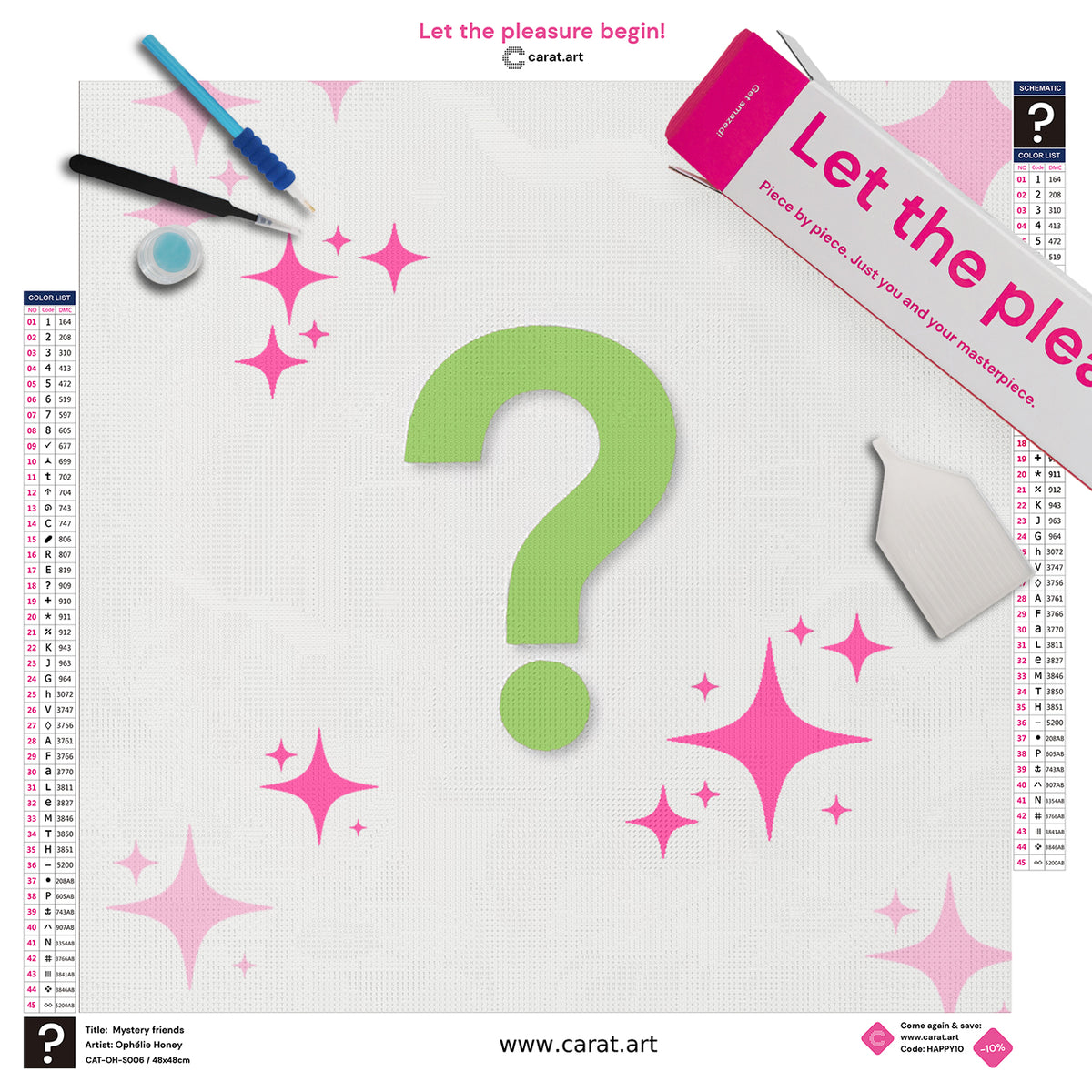 Premium Diamond Painting Set mit Mystery Motiv und cearat.com Zubehör 
