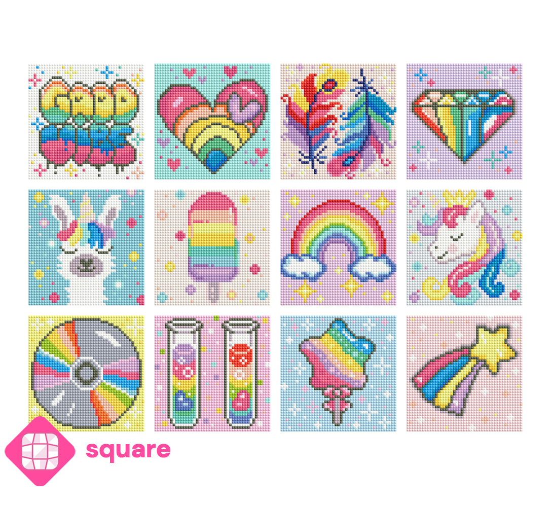 Diamond Painting - cearat.com Design - Mini Set Rainbow